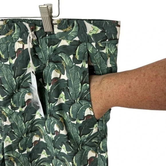 Southern Proper W38 wild‎ palm print flat front shorts - Picture 2 of 5